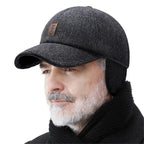MEELANO Hommes | Unisex Varm Vinterhue med Øreklapper - Justerbar Flyverhue med Fleece-for