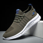 MEELANO Wilshire | Herre Lette & Åndbare Sportssneakers - Komfortable Løbesko & Fritidssko Armygrøn