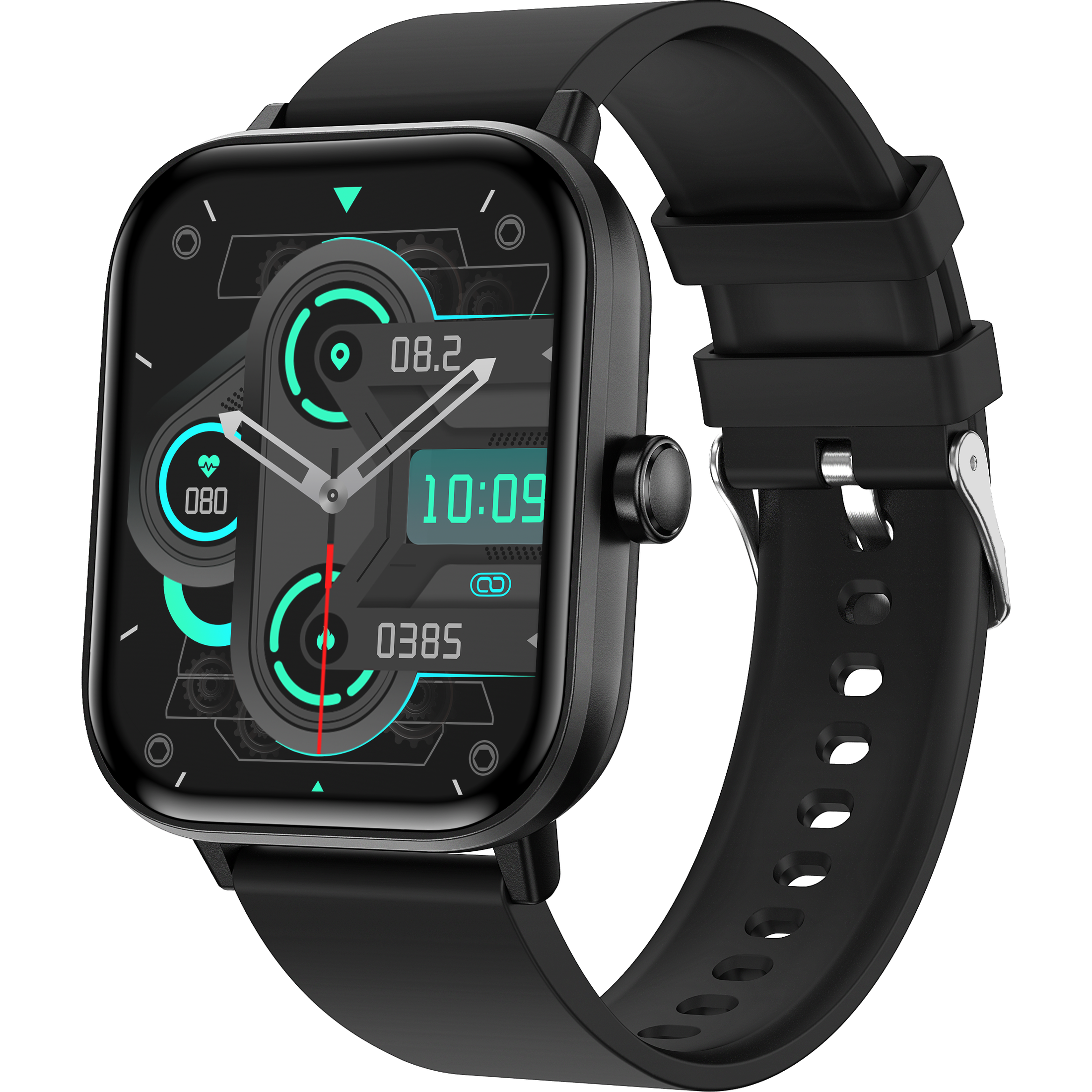 MEELANO Smartwatch Med Glukoseovervågning Og Sundhedsovervågning Sort