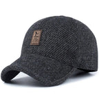 MEELANO Hommes | Unisex Varm Vinterhue med Øreklapper - Justerbar Flyverhue med Fleece-for Sort