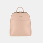 MEELANO Dame Læder Rygsæk Med Fuldt Lynlås Og Top Håndtag Til Daglig Pink