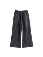 MEELANO Efterår Jeans Sæt Kvinder Turn Down Krave Høj Talje Denim Todelt Sæt