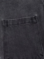 MEELANO Efterår Jeans Sæt Kvinder Turn Down Krave Høj Talje Denim Todelt Sæt