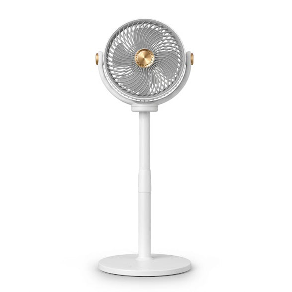 3-in-1 air circulation fan – 5 speeds, 4 adjustable heights, quiet USB-C standing fan for bedroom, office, and camper  