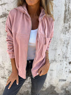 MEELANO Pamelo | Komfort-Hættejakke Pink