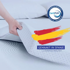 MEELANO Topdekmatras Viskoelastisk Åndbar Med Vaskbart Betræk