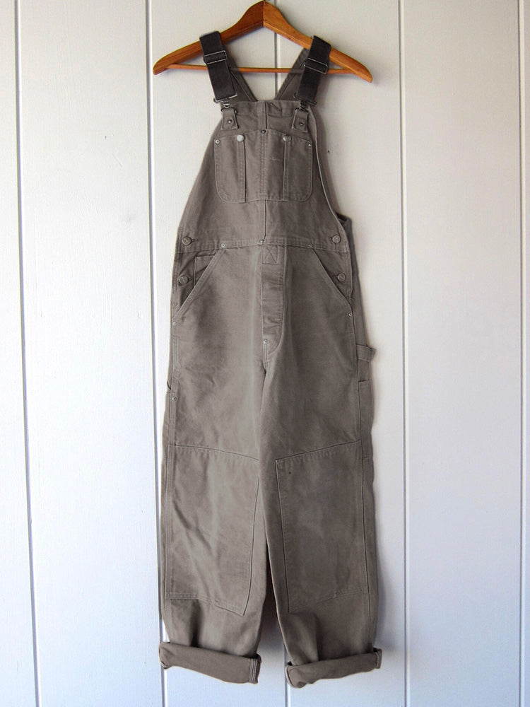 MEELANO Eend Bib Overalls Canvas Arbejdsdragt Dungarees Sandsten