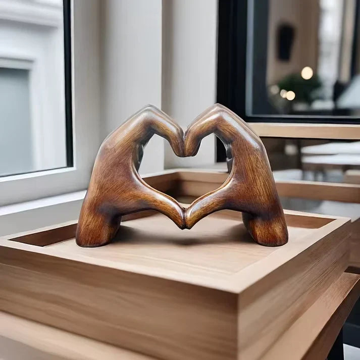 MEELANO WarmHeart – Håndlavet hjerteornament i træ som symbol på kærlighed