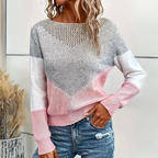 MEELANO Luna | Dame Afslappet Løstsiddende Sweater - Varm Oversized Striktrøje & Pullover