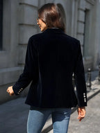MEELANO Viola | Dame Figursyet Blazerjakke - Elegant Langærmet Blazer & Business Jakke