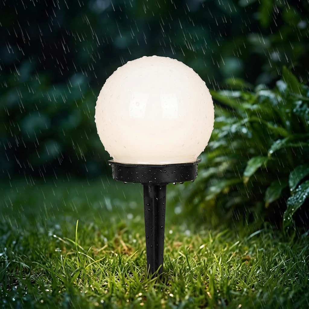 MEELANO 3 Stk Vandtætte LED Solcelle Kuglelamper – Solcelle Havelys til Have, Sti & Terrasse, Trådløse – SunLuxe Orbs