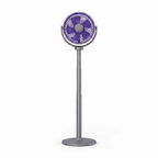 3-i-1 luftcirkulationsventilator – 5 hastigheder, 4 justerbare højder, stille USB-C stående ventilator til soveværelse, kontor og autocamper 0