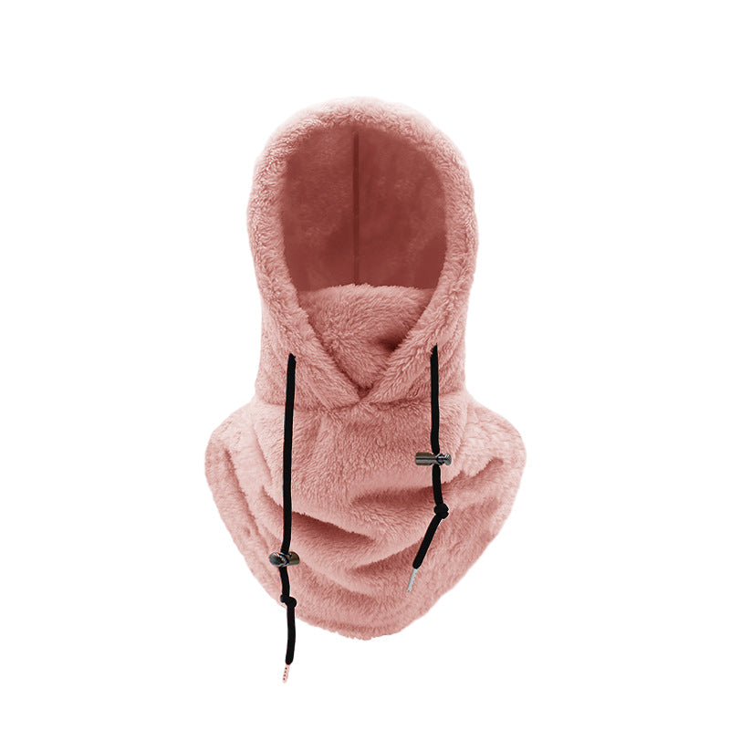 MEELANO 3-i-1 Vinterhue – Varm Vindtæt Hue med Halsedisse & Ansigtsmaske, Fleecefor Elefanthue, 5 Farver – Calico Pink