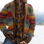 Jimmy | Cardigan Homme Col Châle Rayé - Image 2