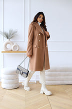 MEELANO Dame Trenchcoat Med Reverskrave Til Vinter Stilfuld