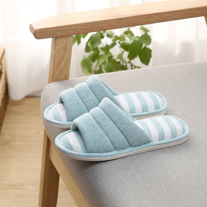 MEELANO Indendørs Hjemmesko Blød Komfort med Sål til Hjemmet Lys blå