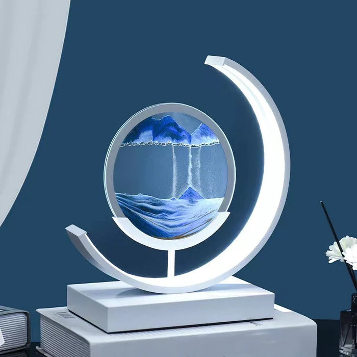 MEELANO 3D Sandskal Bordlampe - Abyss