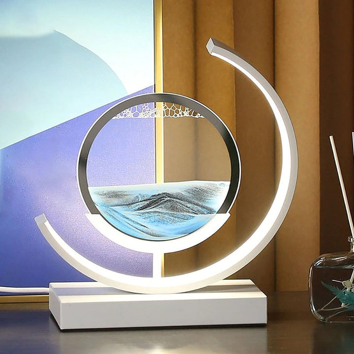 MEELANO 3D Sandskal Bordlampe - Abyss