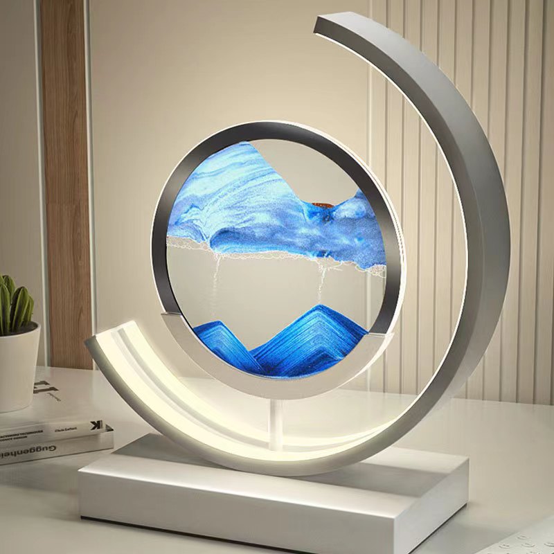 MEELANO 3D Sandskal Bordlampe - Abyss