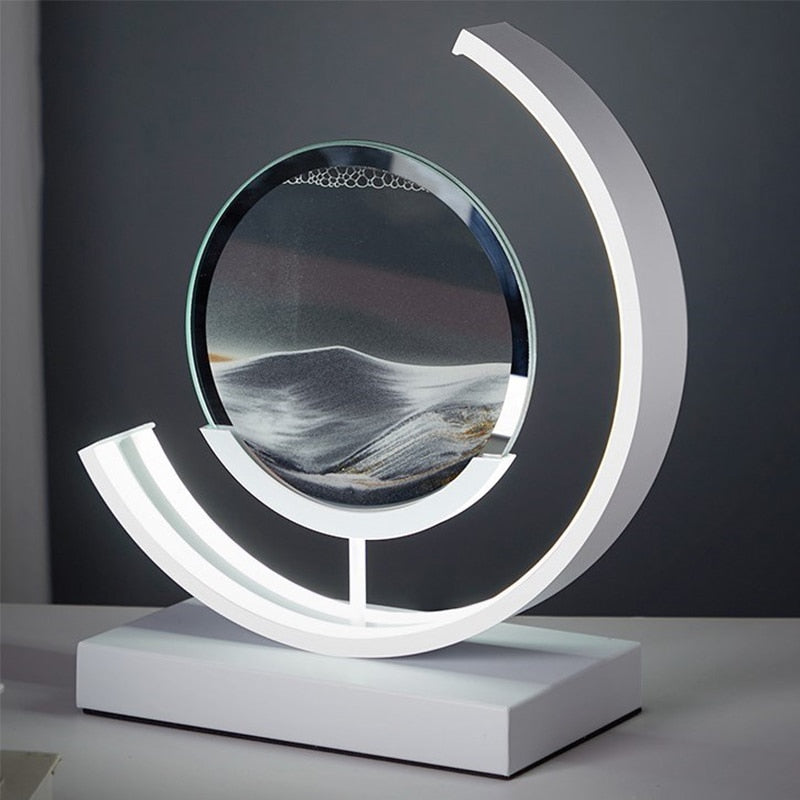 MEELANO 3D Sandskal Bordlampe - Abyss