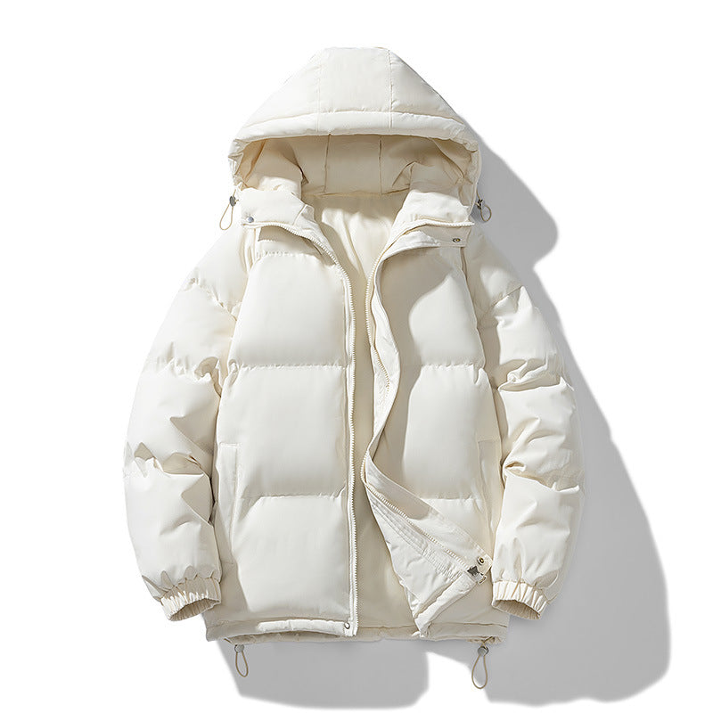 MEELANO Quiltet Dynejakke Vinterjakke Herre – Varm Puffer Jakke med Hætte & Lynlås, 9 Farver, S–4XL – Ranches Beige