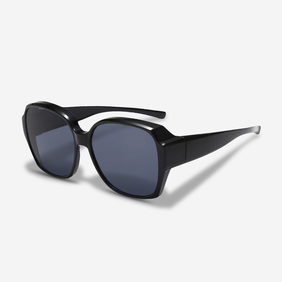 MEELANO ClipShades – Solbrilleclip til Brillebærere med UV400 Beskyttelse Pro Sort