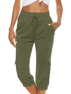 MEELANO Komfortable Damebukser til Hverdagsbrug Mørkegrøn