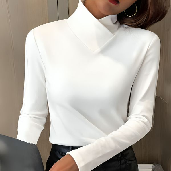 Umami | Dame Rullekrave Sweater - Varm Højhalset Striktrøje