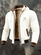 MEELANO Admire | Herre Polar-Fleece Termo-Jakke Hvid