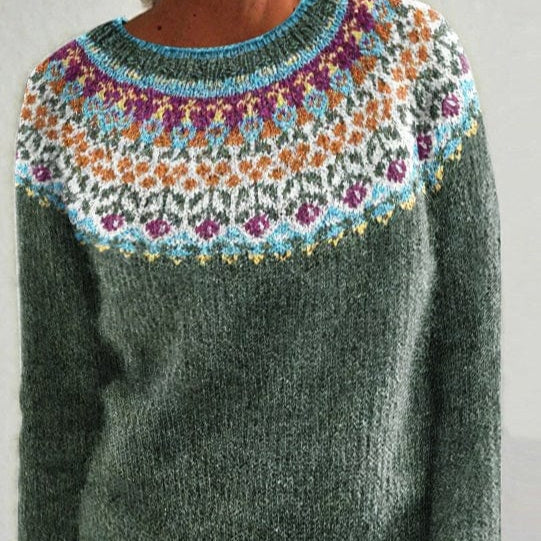 Lavinia | Dame Langærmet Striktrøje - Blød Varm Strik Pullover & Strikket Trøje