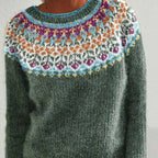 Lavinia | Dame Langærmet Striktrøje - Blød Varm Strik Pullover & Strikket Trøje