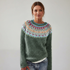 Lavinia | Dame Langærmet Striktrøje - Blød Varm Strik Pullover & Strikket Trøje