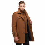 MEELANO Mane | Herre Smart-Casual Frakke i Uld - Klassisk Uldfrakke & Habitfrakke med Knapper
