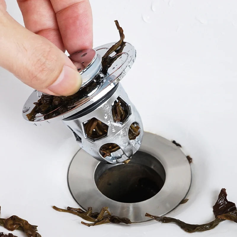 MEELANO Universelt Afløbsfilter Til Håndvask Med Anti Tilstopning