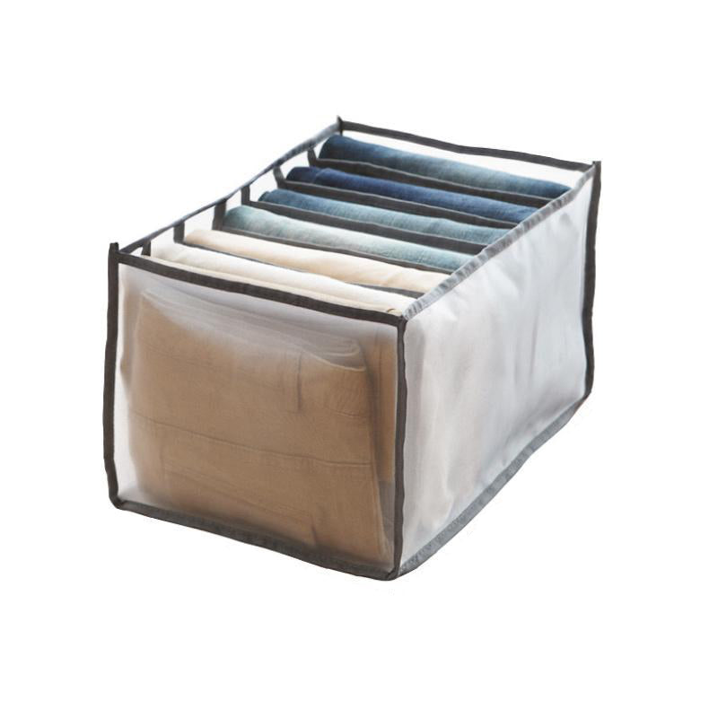 MEELANO Garderobeskab Tøj Organizer Med Rum Til Opbevaring 25* 36* 20CM 9.8* 14* 7.9Tommer Grå