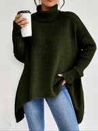 Dôre | Dame Løstsiddende Sweater - Oversized Varm Striktrøje