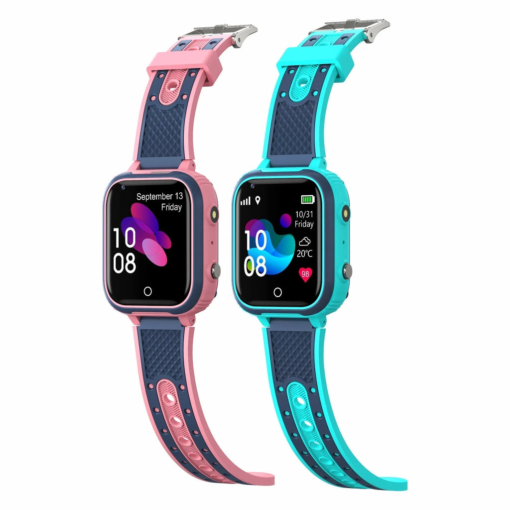 MEELANO 4G Smartwatch til Børn – GPS Børneur med Videoopkald, Realtids Sporing & SOS-funktion via App – KidGuardian