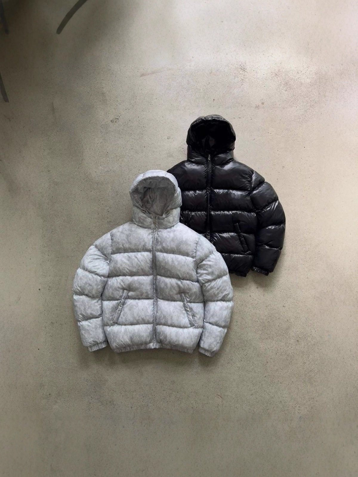 MEELANO Quiltet Jakke Herre med Hætte – Varm Vinterjakke med Foer, Regular Fit, Sort eller Grå, M-2XL – Calico