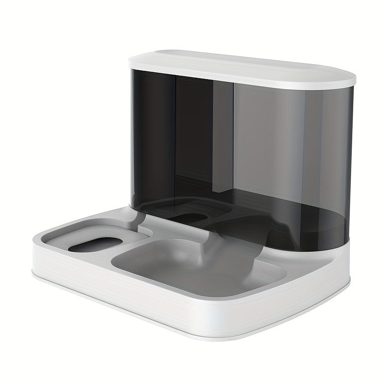 Automatisk Foder- og Vanddispenser – 2-i-1 Foderautomat & Vandautomat til Katte og Små Hunde – EasyFeed Duo