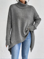 Dôre | Dame Løstsiddende Sweater - Oversized Varm Striktrøje