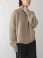 MEELANO Sephira | Dame Klassisk Rullekravesweater - Varm & Blød Rullekrave Striktrøje