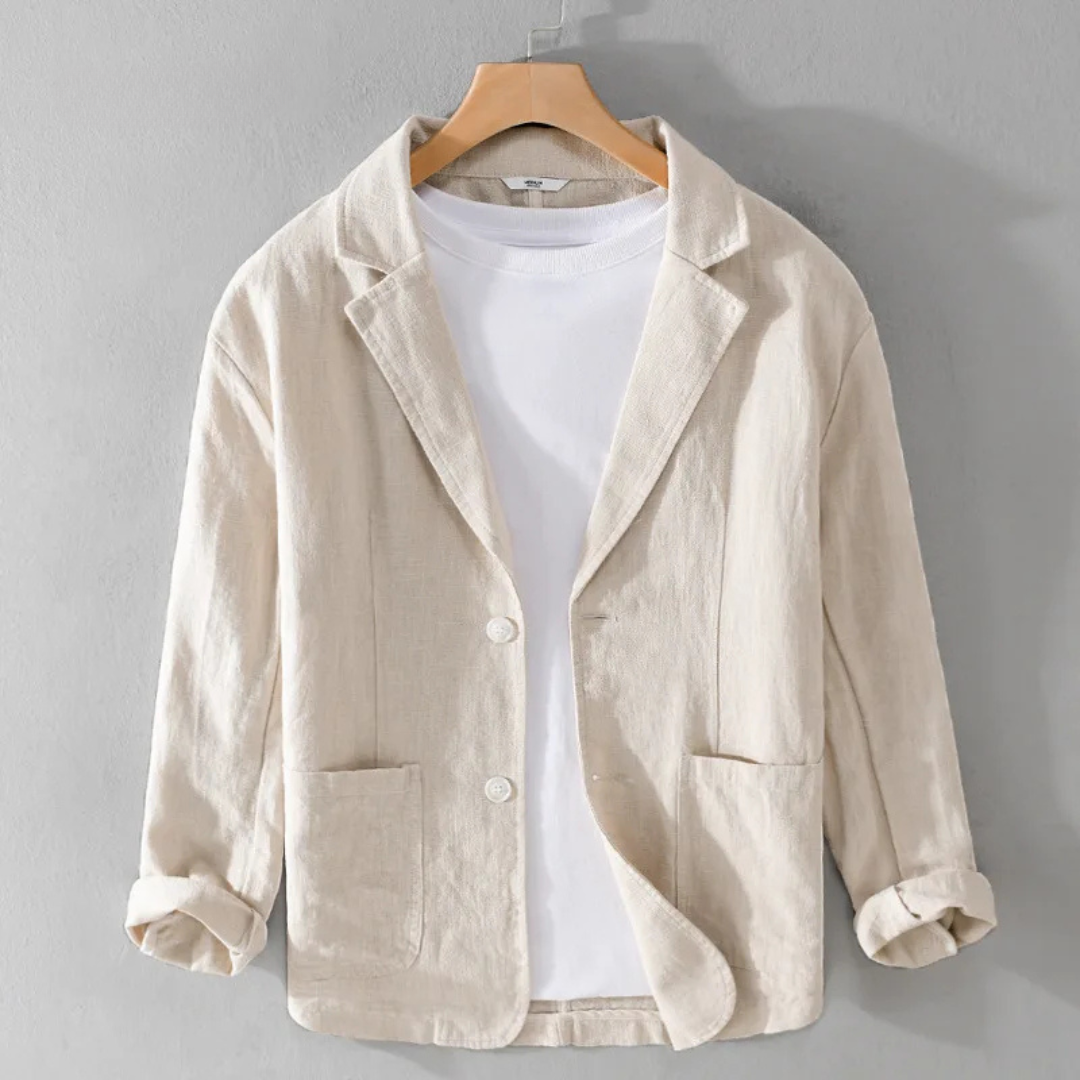 MEELANO Figueral | Herre Stilfuld & Casual Jakke - Klassisk Overgangsjakke & Sommerjakke Beige