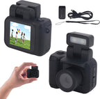 Mini Nøglering-digitalkamera med 1080P-video og Retrodesign – Lille Retro Kamera til Børn & Rejser med Lommelygte – Rivoma