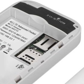 MEELANO Bærbar 4G WiFi-router med SIM-kort – Mobilt Hotspot til Autocamper, Campingvogn og Rejser, 10 Enheder, 150 Mbps
