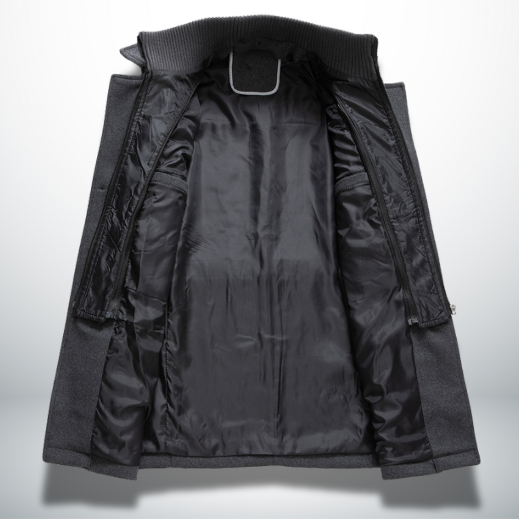 MEELANO Mane | Herre Smart-Casual Frakke i Uld - Klassisk Uldfrakke & Habitfrakke med Knapper