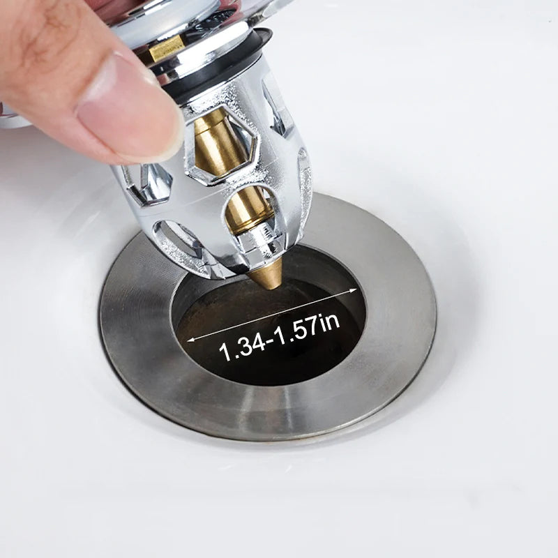 MEELANO Universelt Afløbsfilter Til Håndvask Med Anti Tilstopning