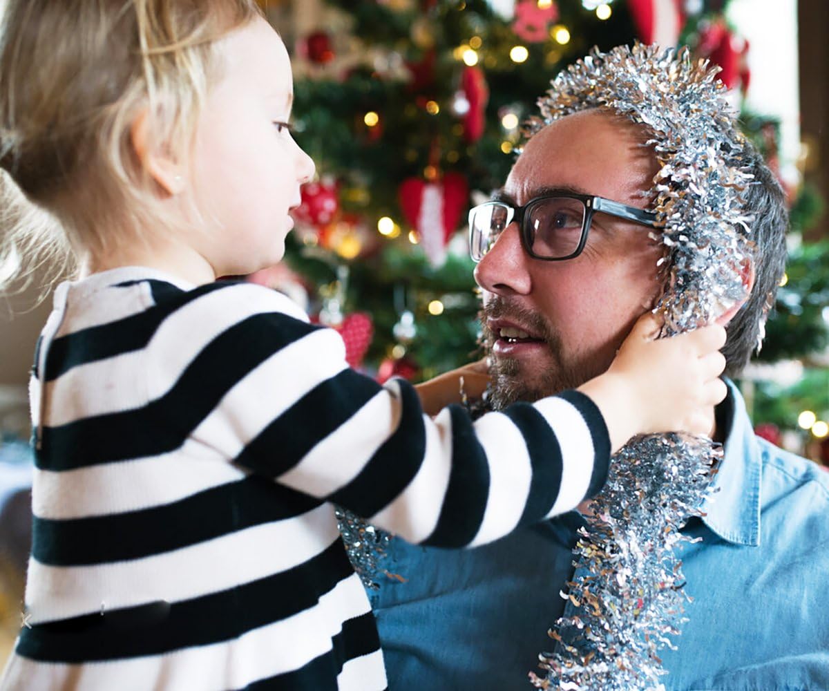 Sølv Glitter Julegirlande – 10 m Glitterguirlande til Juletræ, Kaminhylde & Fest – SparkleTwist
