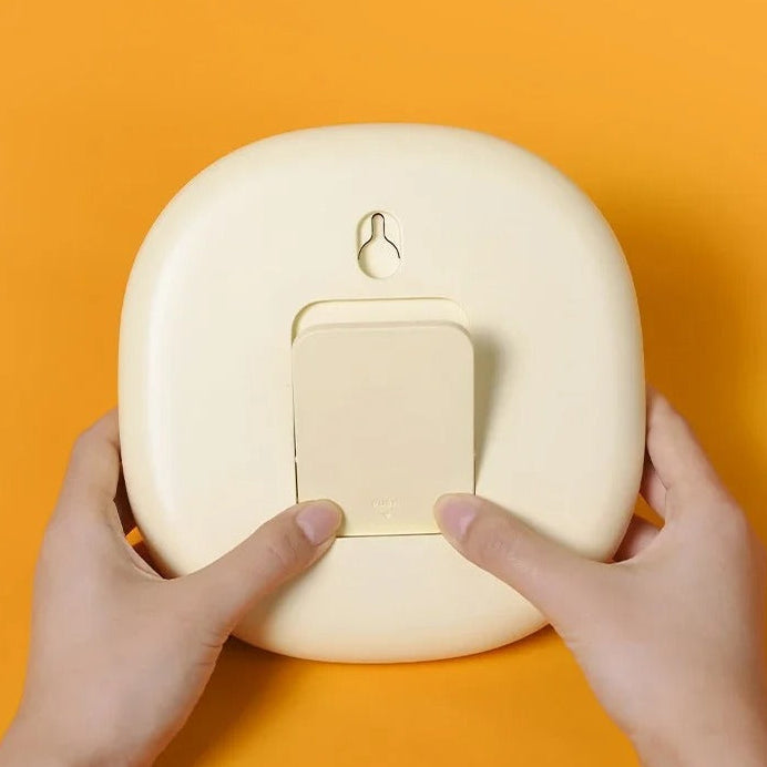 MEELANO Minimalistisk Kvadratisk Vægur 17,6 Cm Til Soveværelse Og Stue - Vækkeur