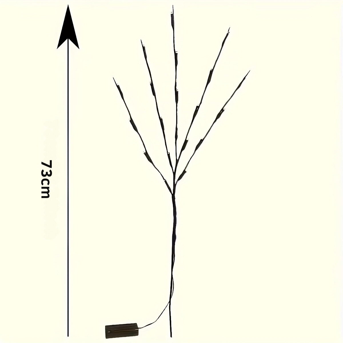 MEELANO Glitrende Grenlys Med Varmt Hvidt Lys Til Juledage Og Vinterhjem Dekoration