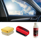 MEELANO Vandafvisende Glasrensebræt Forruden Hydrofobisk Belægning 1*rengøringsbørste + 1*100ml genopfyldningsvæske + 1*Rengøringsklud til bil